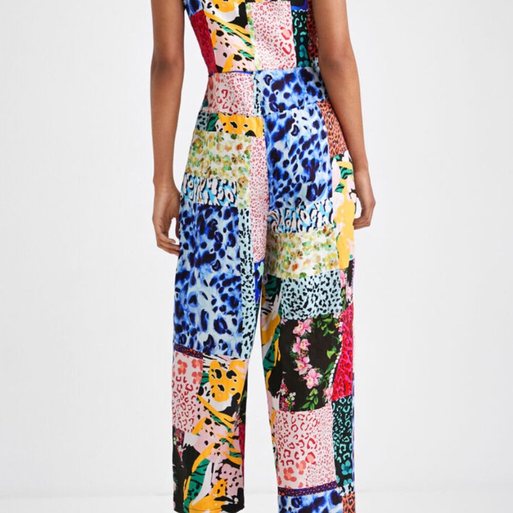 Desigual Printed Patchwork Jumpsuit - Large - NWT… - image 7